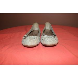 Light Blue Lace Flats